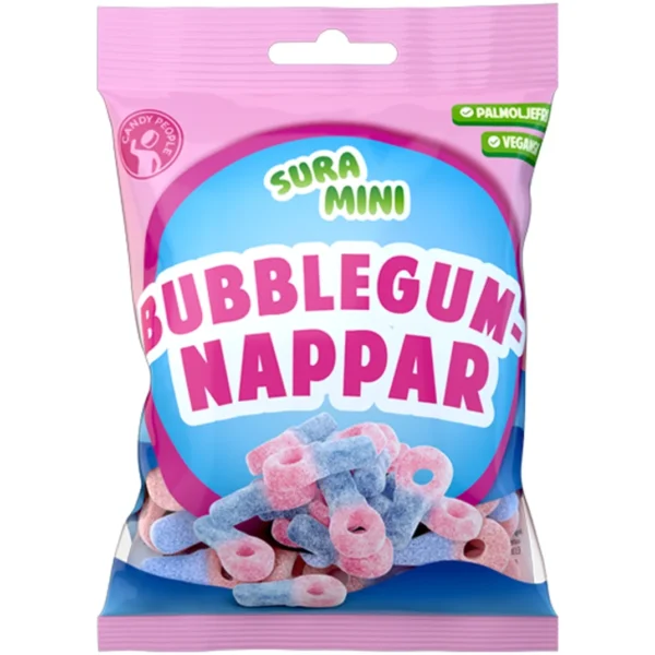 Bubblegum-Nappar sura mini 70g