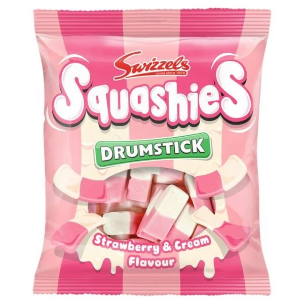 Squashies Drumstick Strawberry and cream flavour 140g
