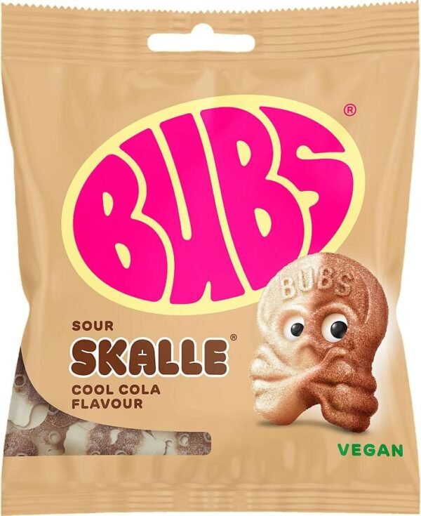 Bubs sour skalle cool cola flavor 155g