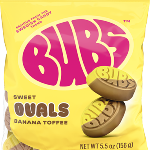 Bubs sweet ovals banana toffee flavor 155g