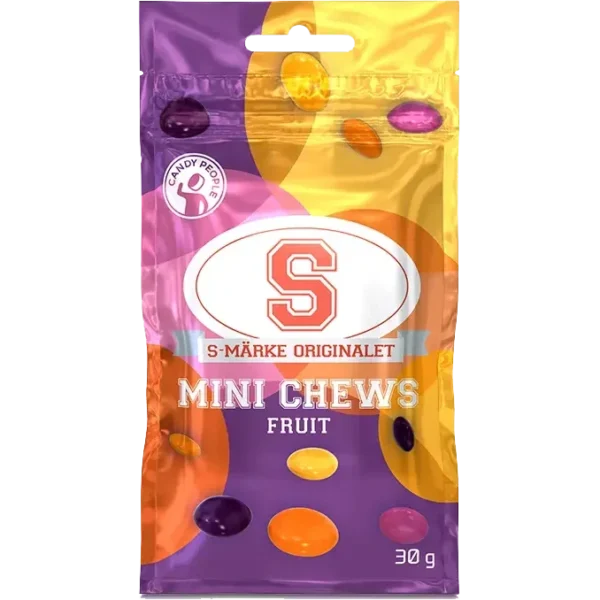 S mini chews fruit 30g