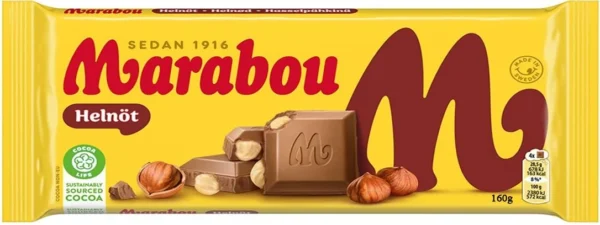 Marabou helnöt 160g